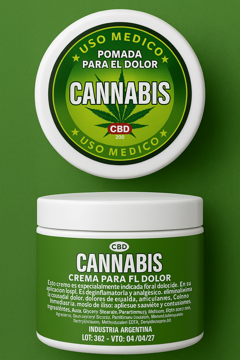 Pomada para el dolor de Canabis