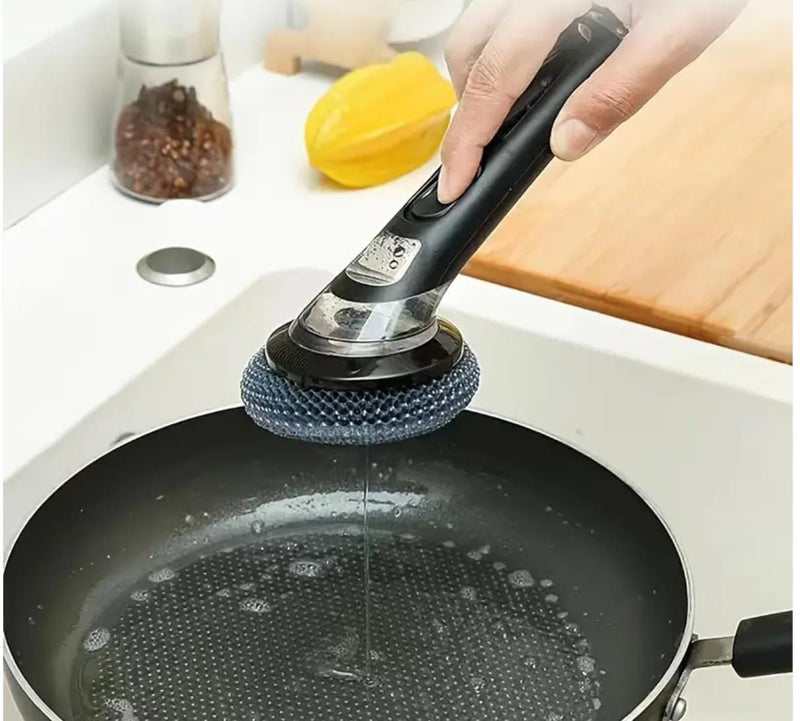 🧽 CEPILLO MULTIUSOS CON DEPÓSITO DE JABÓN